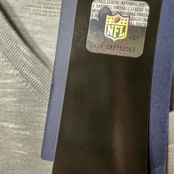 Fanatics NFL Women's Gray V-Neck Tee style#TA09 082752063 - Picture 7 of 8